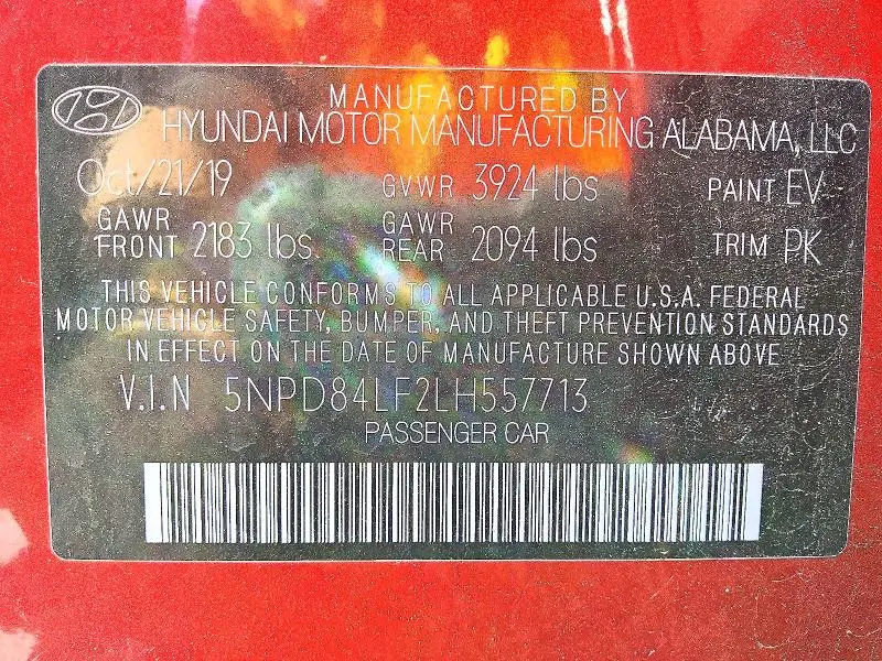 2020 HYUNDAI ELANTRA VALUE EDITION  