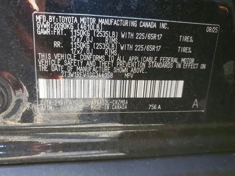 2025 TOYOTA RAV4 XLE  