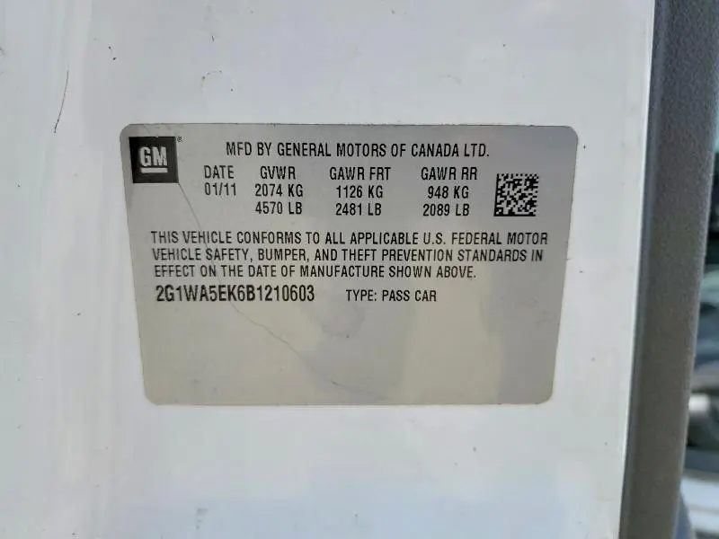 2011 CHEVROLET IMPALA LS  