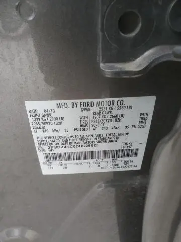 2013 FORD EDGE LIMITED  