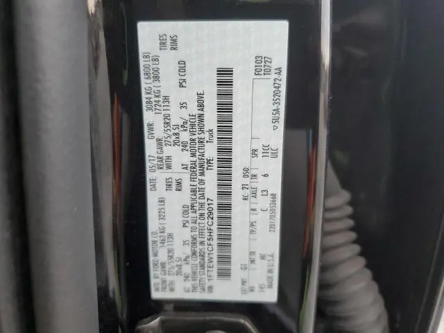 2017 FORD F150 SUPERCREW  