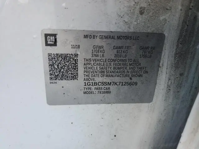 2019 CHEVROLET CRUZE LS