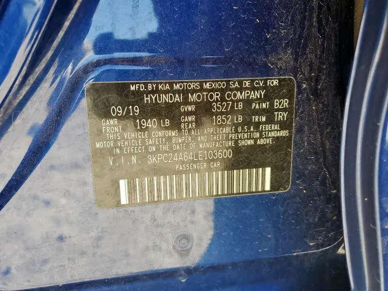 2020 HYUNDAI ACCENT SE  