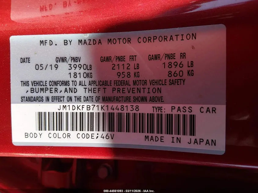 2019 MAZDA CX-3 SPORT