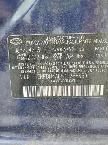 2013 HYUNDAI ELANTRA GLS  