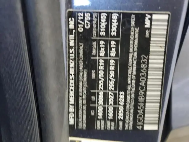2012 MERCEDES-BENZ ML 350 4MATIC  
