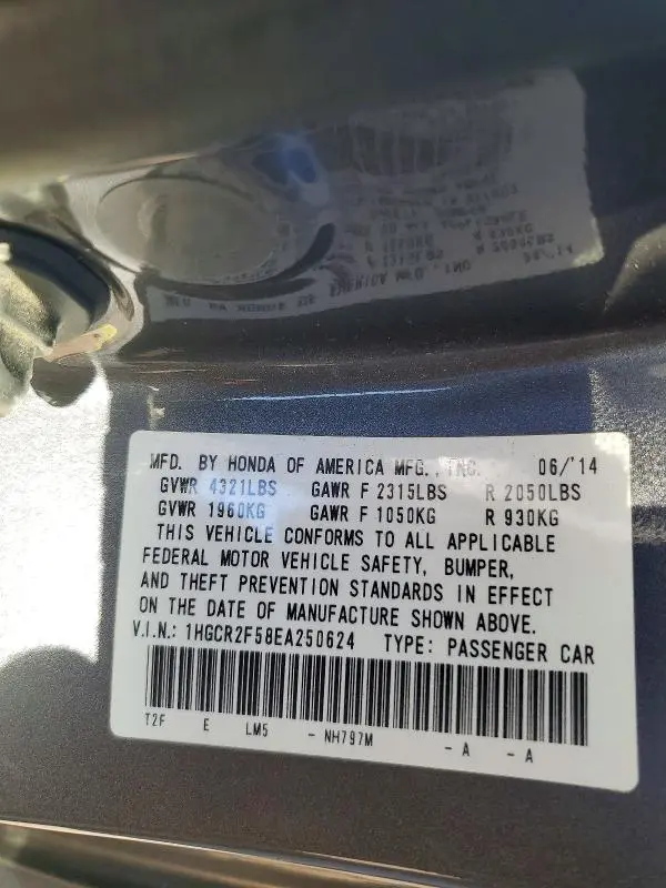 2014 HONDA ACCORD SPORT  