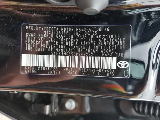 2025 TOYOTA COROLLA SE  