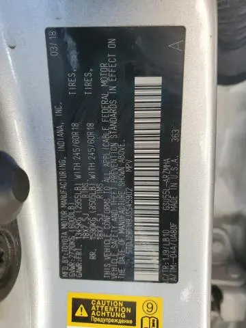 2018 TOYOTA HIGHLANDER SE  