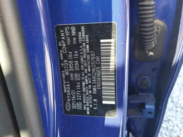 2022 HYUNDAI ELANTRA SEL  