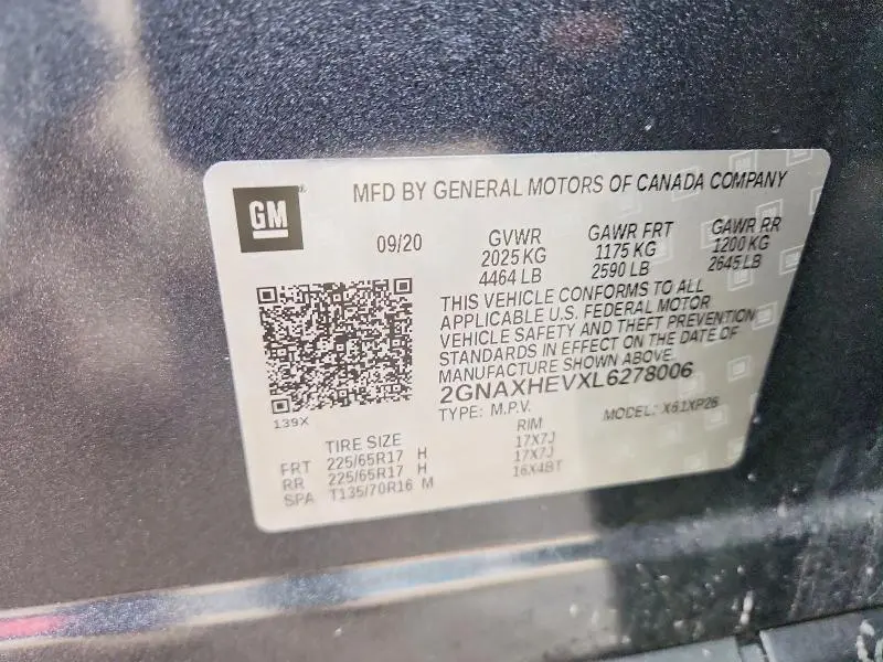 2020 CHEVROLET EQUINOX LS  