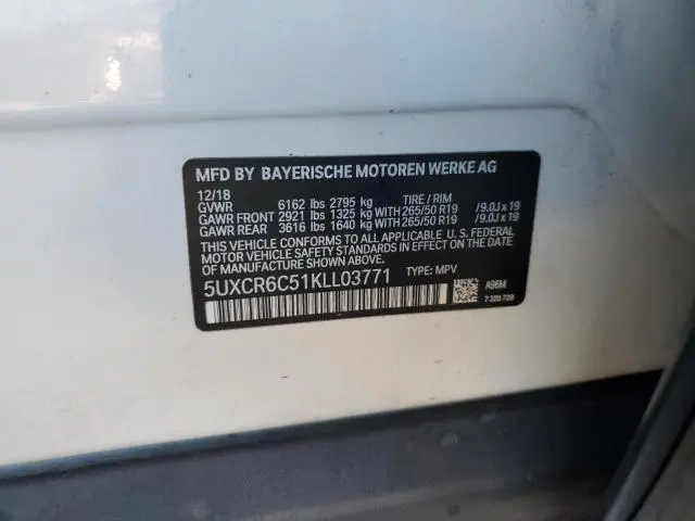 2019 BMW X5 XDRIVE40I  