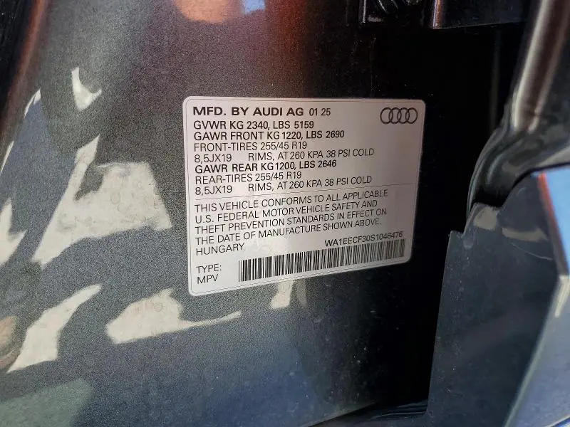 2025 AUDI Q3 PREMIUM PLUS S LINE 45  