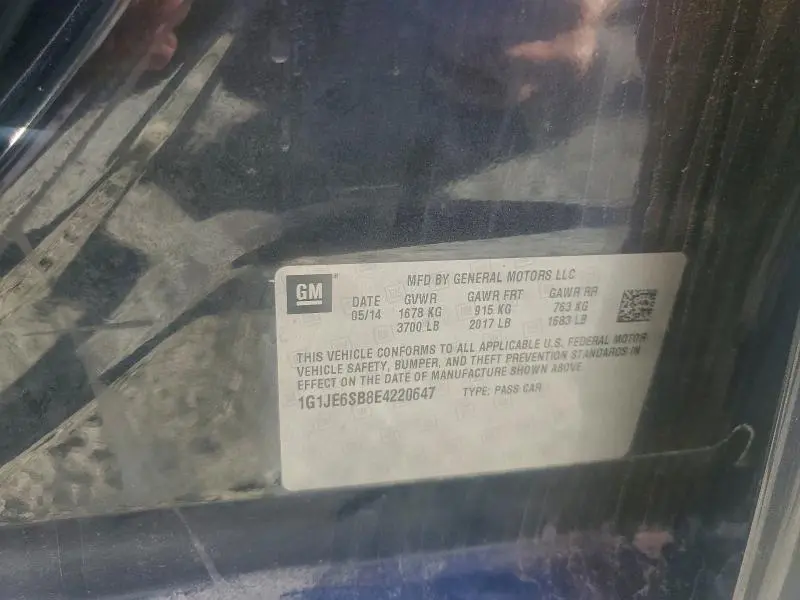 2014 CHEVROLET SONIC LTZ  