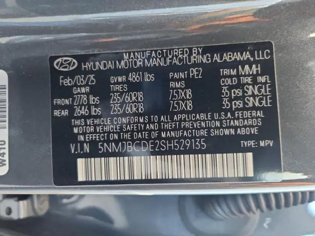 2025 HYUNDAI TUCSON SEL  