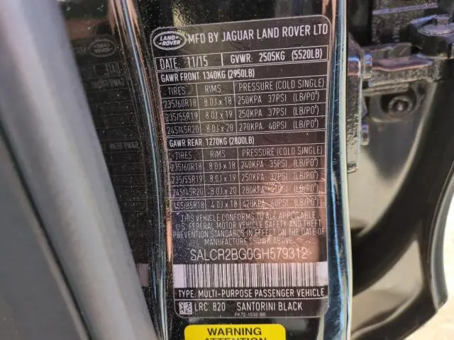 2016 LAND ROVER DISCOVERY SPORT HSE  