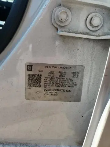2019 CHEVROLET CRUZE LT  