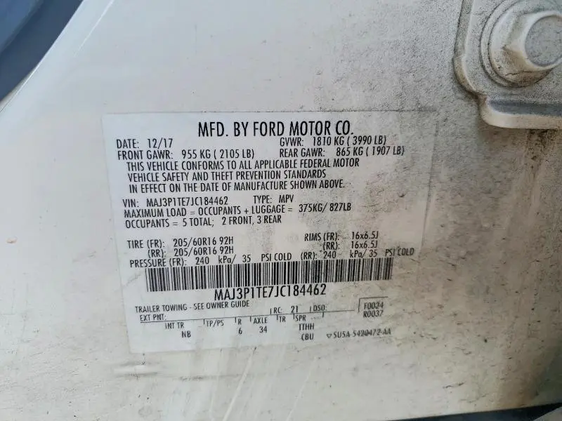 2018 FORD ECOSPORT SE  