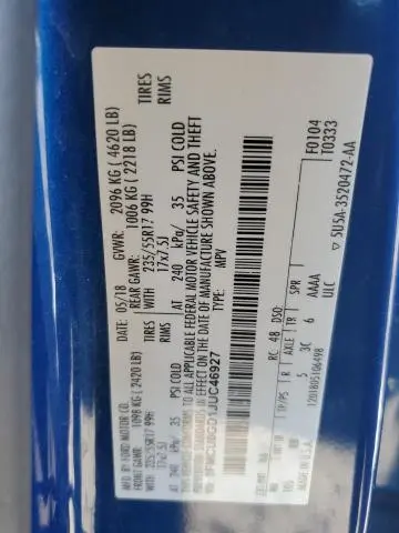 2018 FORD ESCAPE SE  