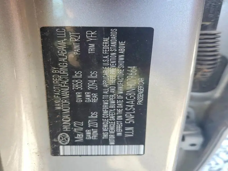 2022 HYUNDAI ELANTRA SEL  