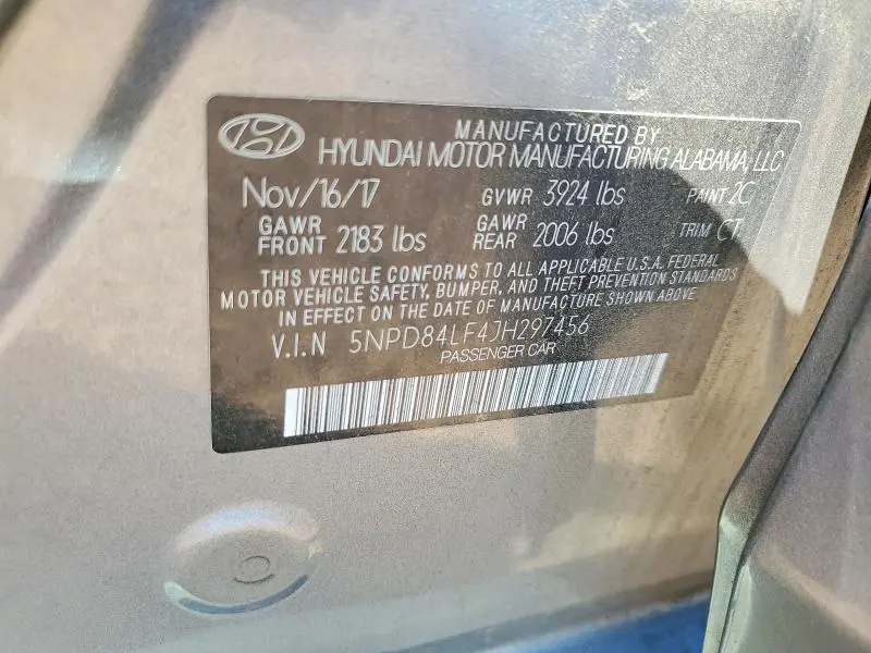 2018 HYUNDAI ELANTRA SEL  