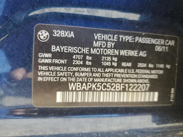 2011 BMW 328 XI SULEV