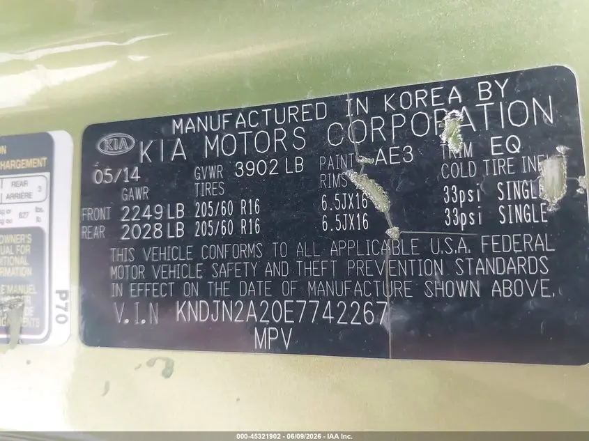 2014 KIA SOUL  