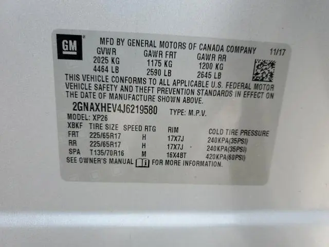 2018 CHEVROLET EQUINOX LS  