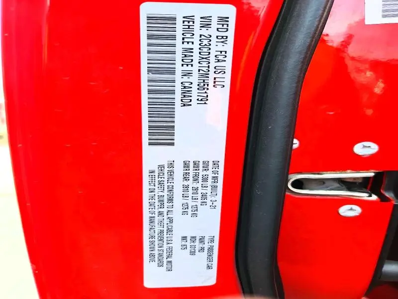 2021 DODGE CHARGER R  