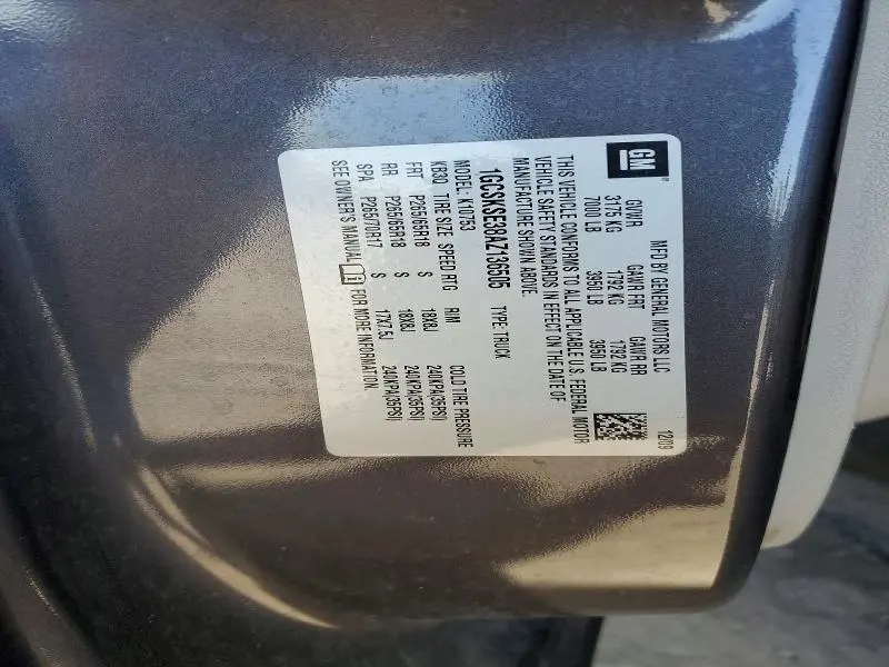 2010 CHEVROLET SILVERADO K1500 LT  