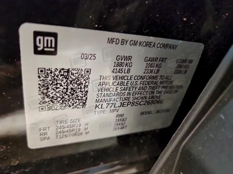 2025 CHEVROLET TRAX 2RS  