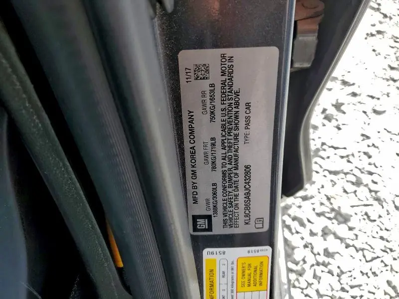 2018 CHEVROLET SPARK LS  