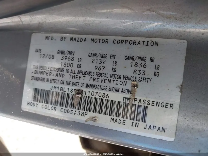 2010 MAZDA MAZDA3 I TOURING