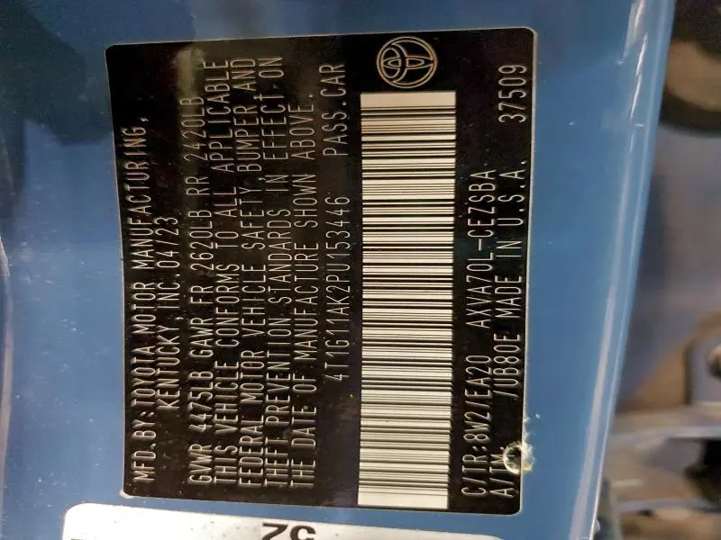 2023 TOYOTA CAMRY SE NIGHT SHADE  