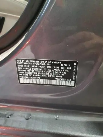 2017 VOLKSWAGEN PASSAT SEL PREMIUM  