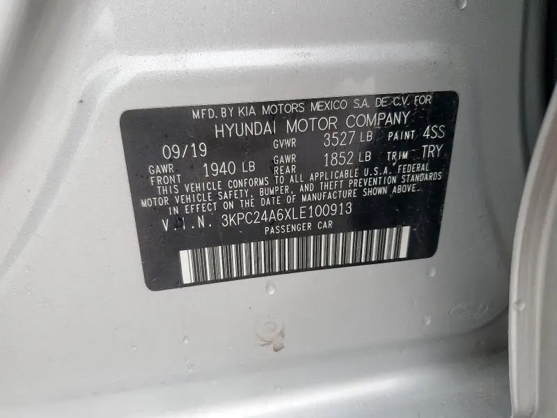 2020 HYUNDAI ACCENT SE  