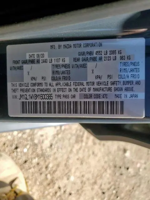 2021 MAZDA 6 GRAND TOURING RESERVE  