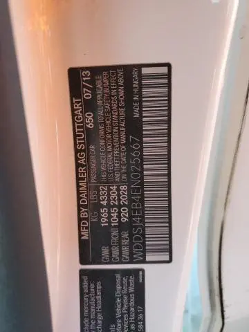 2014 MERCEDES-BENZ CLA 250  