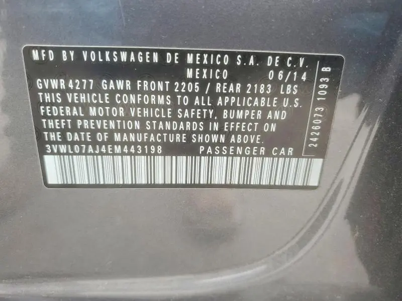 2014 VOLKSWAGEN JETTA SEL  