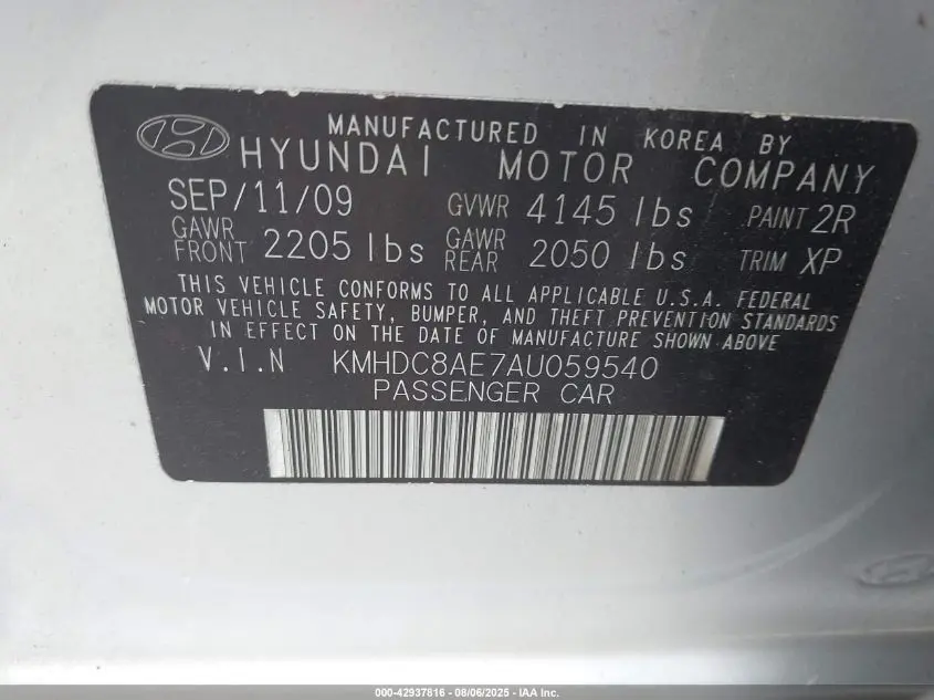 2010 HYUNDAI ELANTRA TOURING GLS