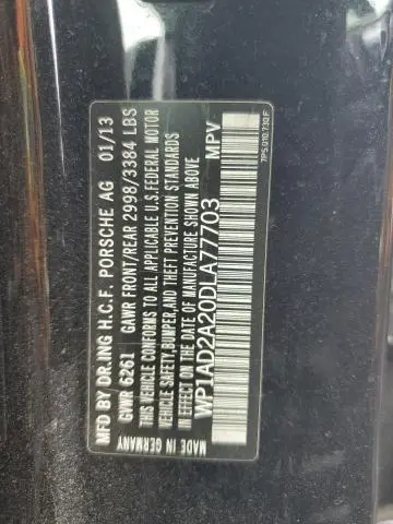 2013 PORSCHE CAYENNE GTS  