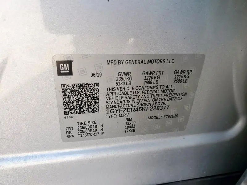 2019 CADILLAC XT4 SPORT  