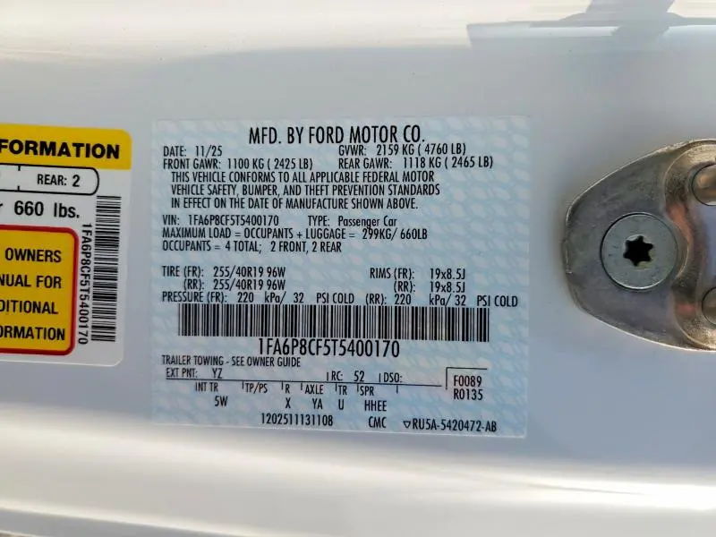 2026 FORD MUSTANG GT  