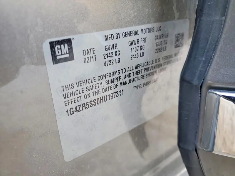 2017 BUICK LACROSSE PREMIUM  