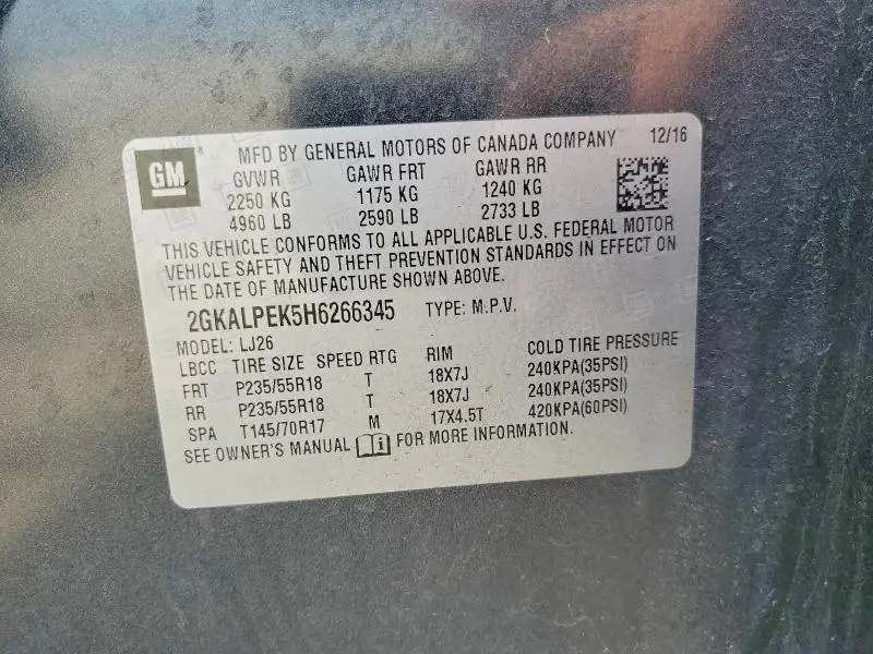 2017 GMC TERRAIN SLT  