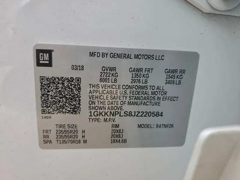 2018 GMC ACADIA DENALI  