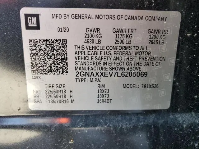 2020 CHEVROLET EQUINOX PREMIER  