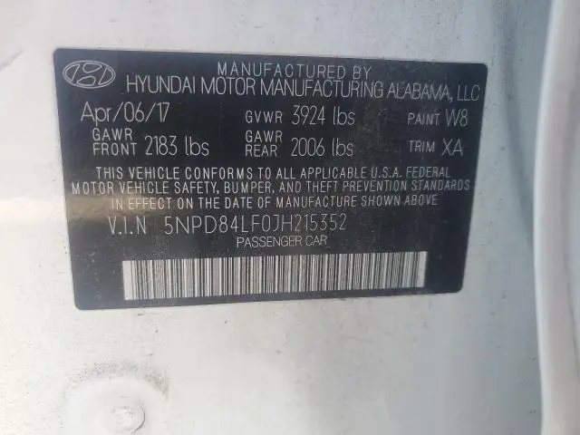 2018 HYUNDAI ELANTRA SEL  