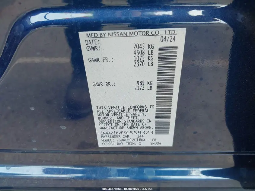 2025 NISSAN LEAF S