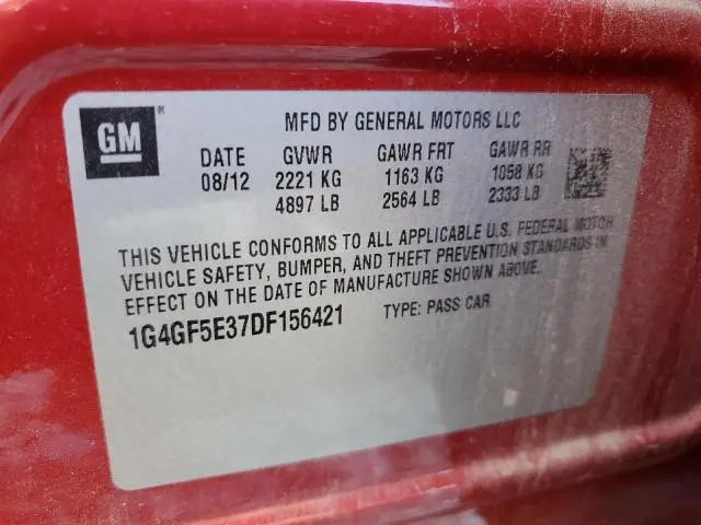 2013 BUICK LACROSSE PREMIUM  